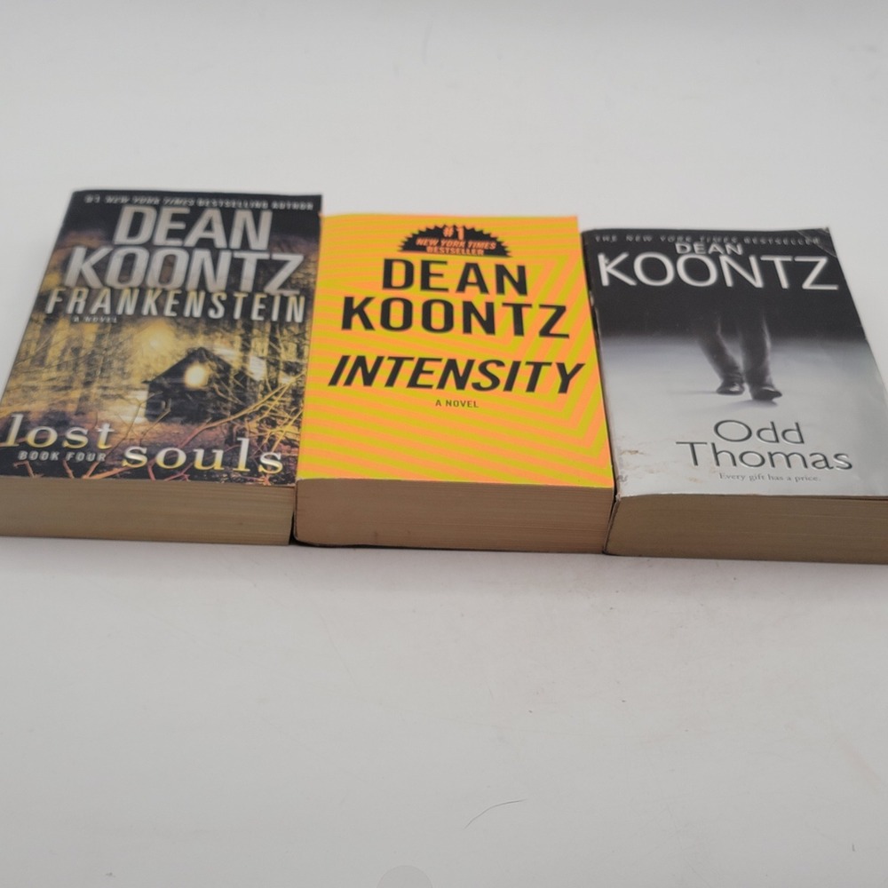 Dean Koontz 3 Book Lot Odd Thomas Intensity Frankenstein Lost Souls Paperback
